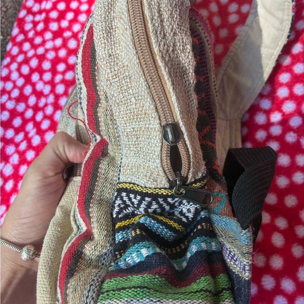 Pure Hemp Multicolor Backpack - Picture 2 of 4